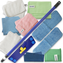 Наборы для уборки из микрофибры (10 предметов).