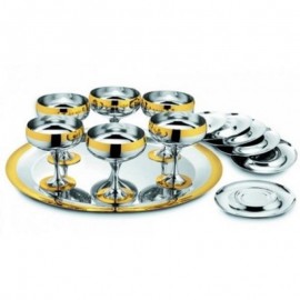 Барон ( Baron ) - Набор для шампанского с золотым узором 