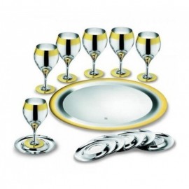 Принц - Набор бокалов для воды с золотым декором.