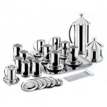 Тайга - Чайный комплект посеребренный.