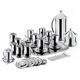 Тайга - Чайный комплект посеребренный.