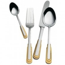 Каприз ( Caprice )  - Набор столовых приборов с золотым декором.
