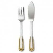 Каприз ( Caprice )  - Набор столовых приборов для рыбы с золотым декором.