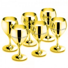 Принц - набор из 6 рюмок для ликера с позолотой.