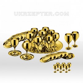 Принц - позолоченный комплект для напитков на 6 персон.