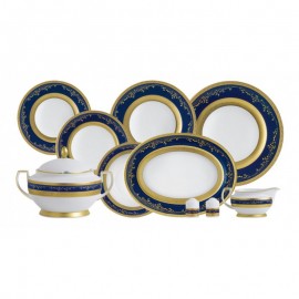 Роял Голд - Кобальт ( Royal Gold Cobalt ) - Набор для ужина на 6 персон (25 единиц).