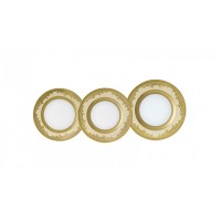 Роял Голд - Кремовый ( Royal Gold Creme ) - Набор для ужина на 12 персон (43 единиц).