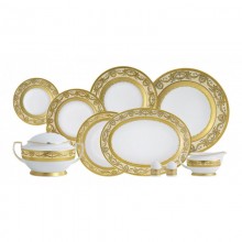 Роял Голд - Кремовый ( Royal Gold Creme ) - Набор для ужина на 6 персон (25 единиц).