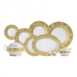 Роял Голд - Кремовый ( Royal Gold Creme ) - Набор для ужина на 6 персон (25 единиц).